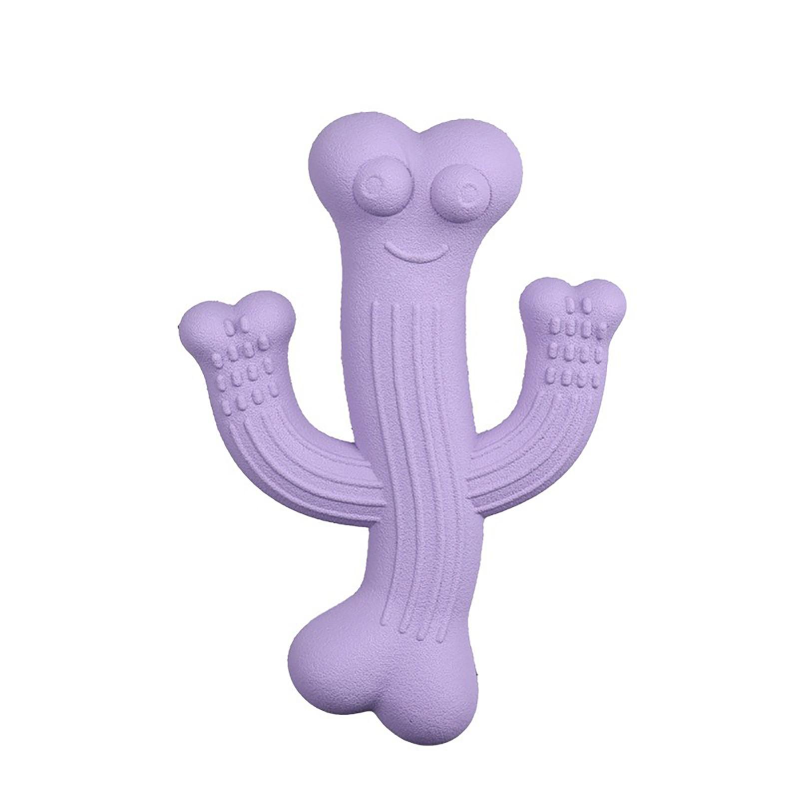 

Товары для домашних животных Устойчивые игрушки для собак Кактус Резиновые игрушки для домашних животных One Size фиолетовый