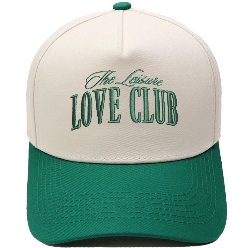 LOVE CLUB three-dimensional embroidery color matching truck driver hat male couple female casual sunshade baseball cap
