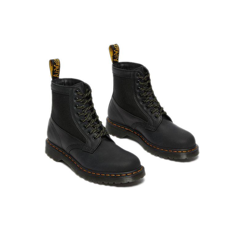 Dr. Martens 1460 Panel Round Toe Lace-Up Short Boots Unisex Boots Black Yellow 26912001