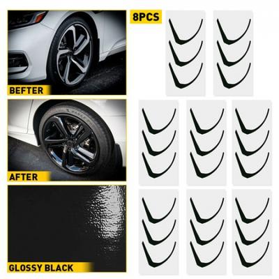 For Honda 2018- Accord Gloss Sports Black Wheel Delete Chrome Vinyl Sticker