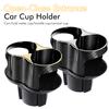 Car Cup Holder In-Car Center Console Drink Holder 2-in-1 Dual Cup Storage Rack Ashtray & Tea Cup Holder