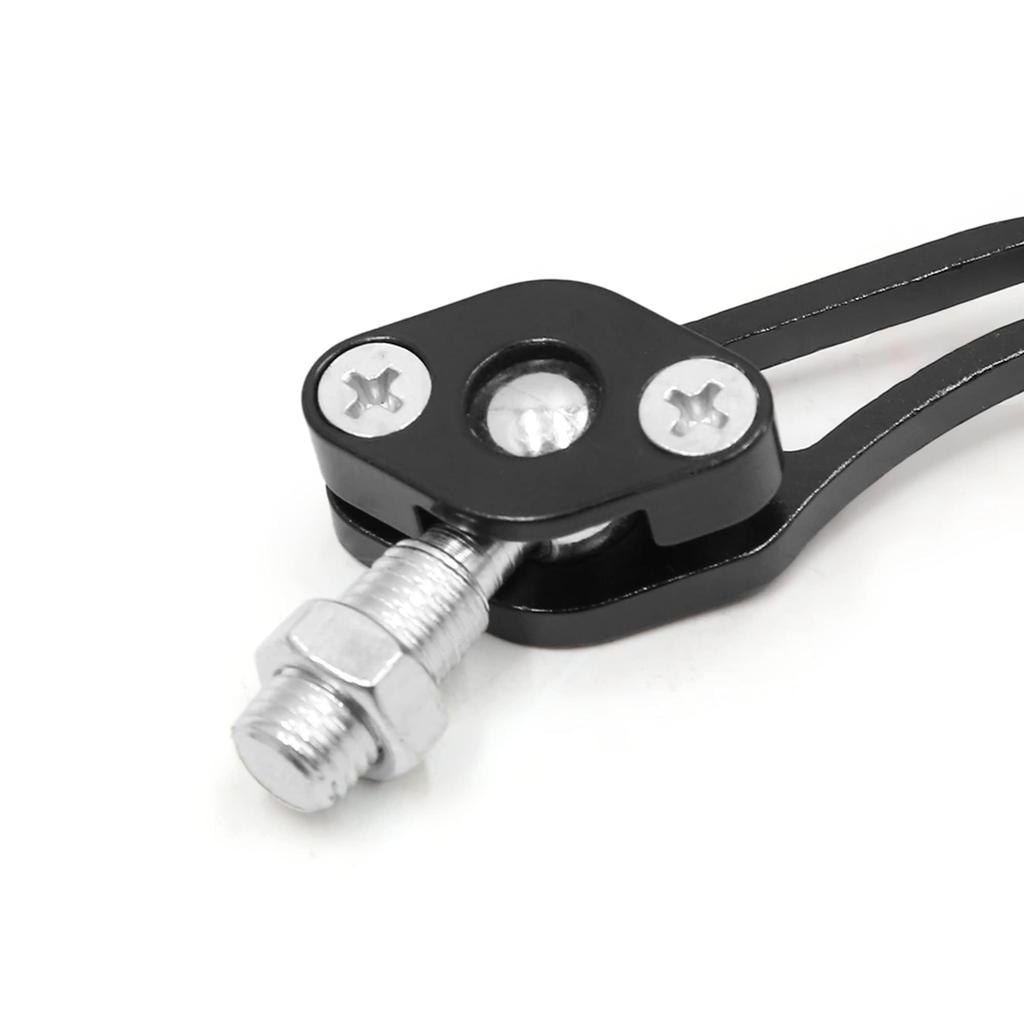 uxcell Motorcycle Rear View Mirror, Black, Pentagonal Pattern, Rear View Mirror, Suitable for Motorcycle Bikes, Pack of 2