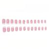 24 Nail Art French Minimalist Lines Diamond Gentle Temperament Medium and Long Square Wearing Nail Wholesale