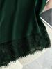2026 Summer European & American Women's Sleeveless Satin Camisole with Lace Trim
