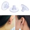 100 Pieces Soft Clear Earring Backings Silicone Rubber Safety Back Pads Backstops Replacement for Earring Studs Hoop DIY