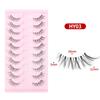 Cross-Border Cat-Eye Clear Band False Eyelashes - Natural, Dense, Half-Length with Extended Eye Tail