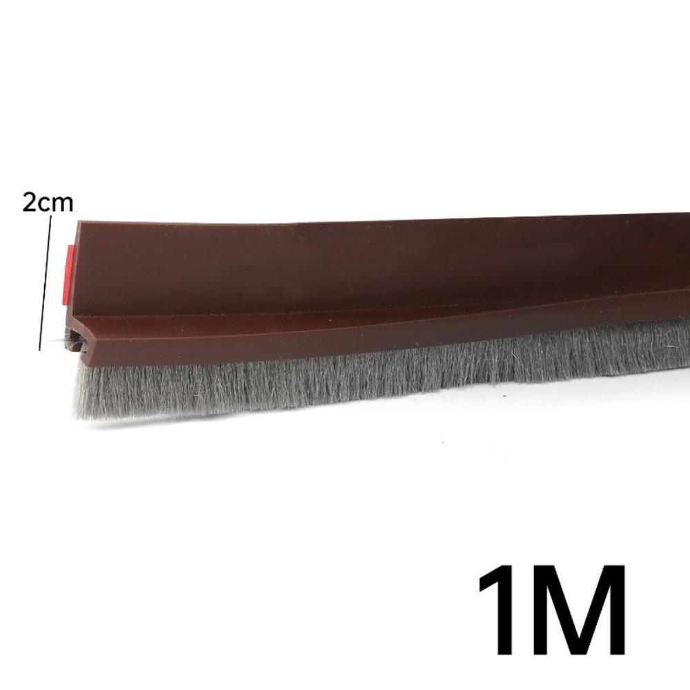 1M Selvklebende Dørbunn Lydløs Børste Lengde Justerbar Spalte Lydisolert Tape