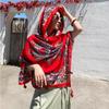 Women Shawl Wraps MODERN NEW SAGA Summer Beach Scarf Printed Stoles Female Thin Shawls Capes Tippet