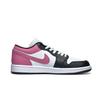 Jordan Air Jordan 1 Slip Resistant Abrasion Resistant Low Top Vintage Basketball Shoes Women's White Pink DC0774-101(Team974-)