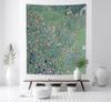 Arazzo Klimt Paesaggio Italiano da Appendere a Parete Arte Moderna Pittura a Olio Vintage Natura Verde Fiori Prato Foresta Campagna