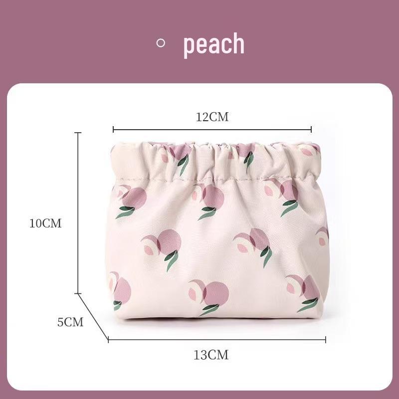 Wasserdichte tragbare Lippenstift- und Münzbörse: Modische Kosmetiktasche mit Druck und automatischem Verschluss