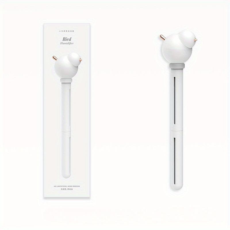 

1 шт. Мини-увлажнитель воздуха USB в форме птицы с ночником, режимом распыления, портативный настольный и уличный увлажнитель, удобное увлажнение, без батареи серый белый