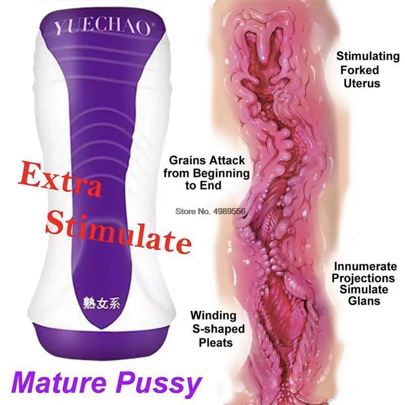 Aircraft Cup Pussy Adult Supplies Oral Machine Male Masturbation  for Men Realistic Silicone Vagina 18 Automatic Man