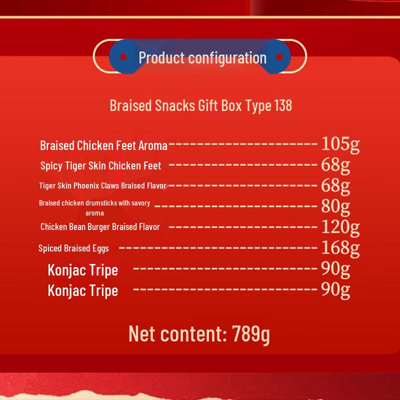 Wang Xiaolu Spicy Braised Tiger Skin Chicken Feet Gift Box