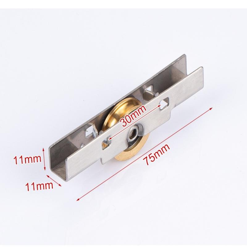 4Pcs Stainless Steel Copper Roller 8Mm Sliding Glass Door And Window Pulley Window Decoration Hardware Accessories