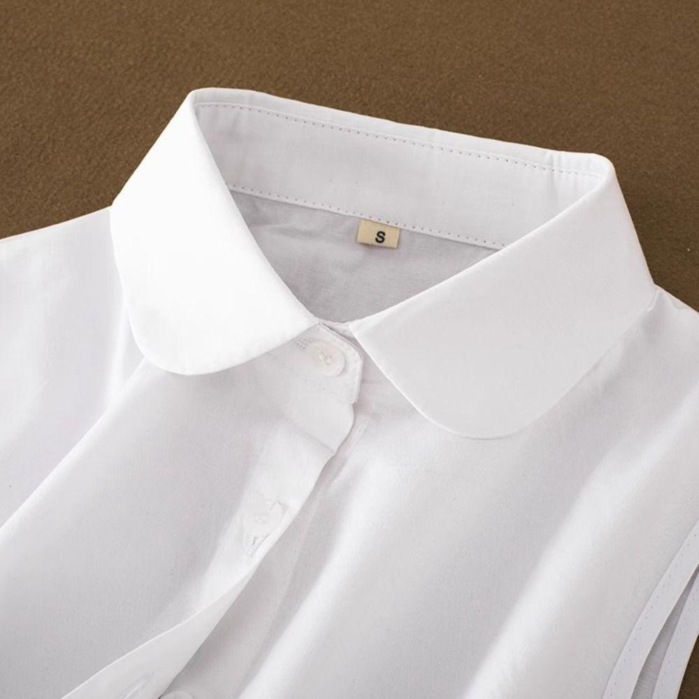Clothes Accessory Detachable Fake Collar Blended White False Collar Lapel Collar