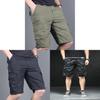 Men Summer Cargo Shorts With Multiple Pockets And Zipper For Casual Urban Style
