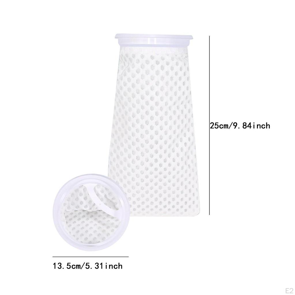 12 sztuk skarpetek filtracyjnych do akwarium, siatka do stawu, wzór plastra miodu, zmywalna, 150 mikronów, 4 cale