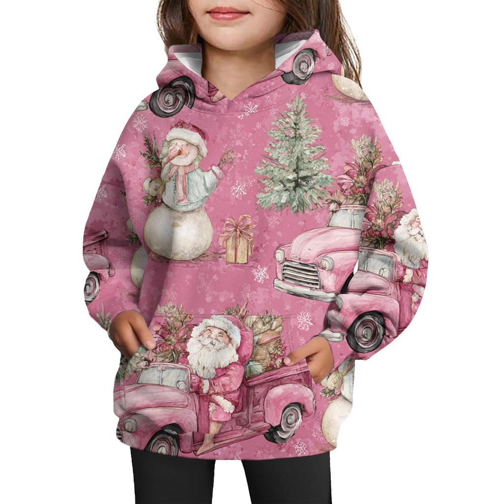 Dívčí mikina s kapucí a batikovaným vzorem - Pulovr s potiskem