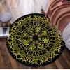 Valknut Celtic Knot Circular Rug Office Decorative Carpet For Living Room Bedroom Door Mat Floor Rug Computer Chair Area Rug