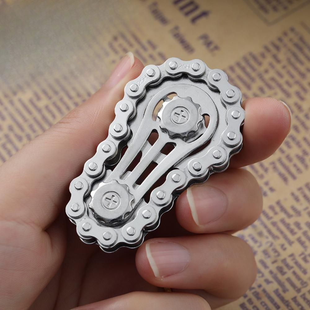 New Sprockets Flywheel Fingertip Gyro Fidget Spinner Antistress Anxiety Metal Bike Chains EDC Spinner Fidget Toys for Adult