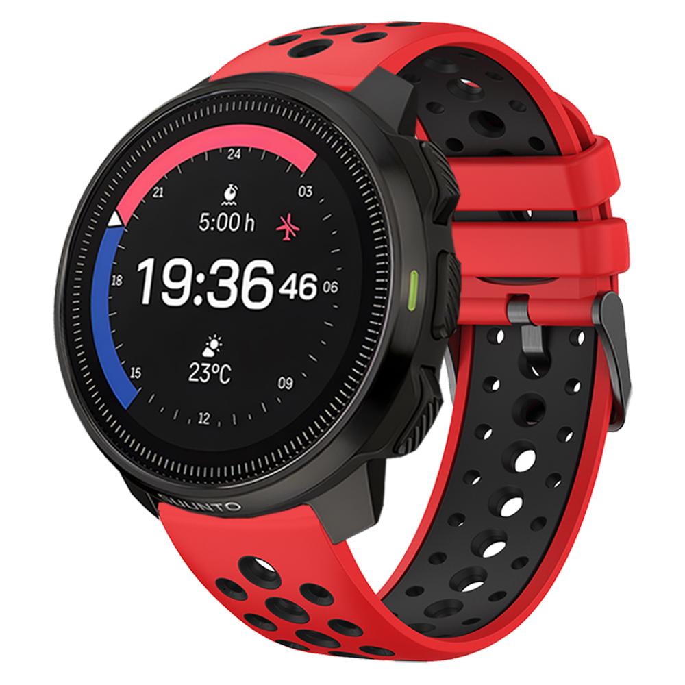 22mm Two-Tone Sports Silicone Strap For Suunto RACE S / Vertical / 5 9 Peak Pro Watch Band For Suunto Ocean Wristband Bracelet
