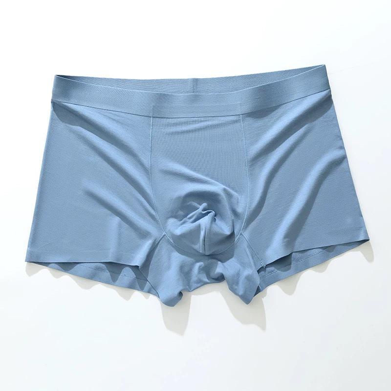 New Men's Breathable Seamless Antibacterial Boxer Briefs - High Elastic, Comfortable, Four-Corner Design