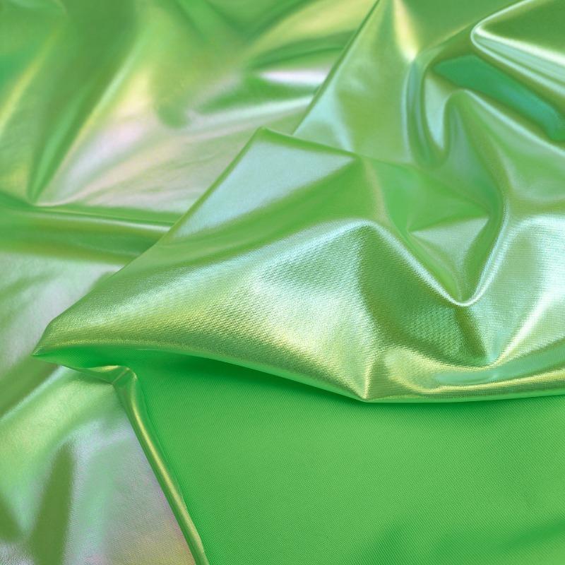 100cm Iridescent Stretch Nylon Fabric 4-Way Spandex Blend for DIY Sewing Slip Dress Stage Costumes Photography Background