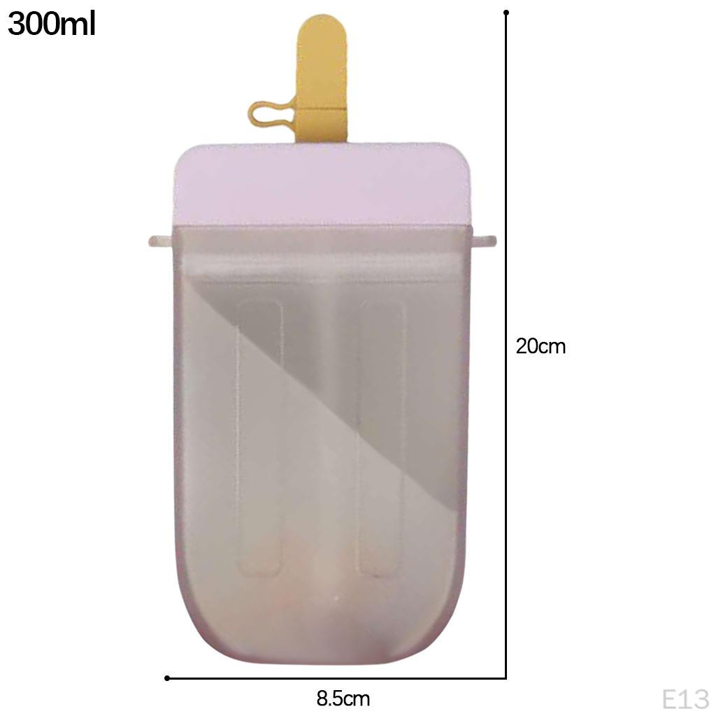 300ml Cute Straw Cup Water Bottle Transparent Juice Drinking Suitable for Adult Girls