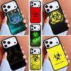 Biohazard Symbol Handyhülle für iPhone 16e 15 14 13 12 17 Pro Max Plus Air 17pro Hülle Cover Coque