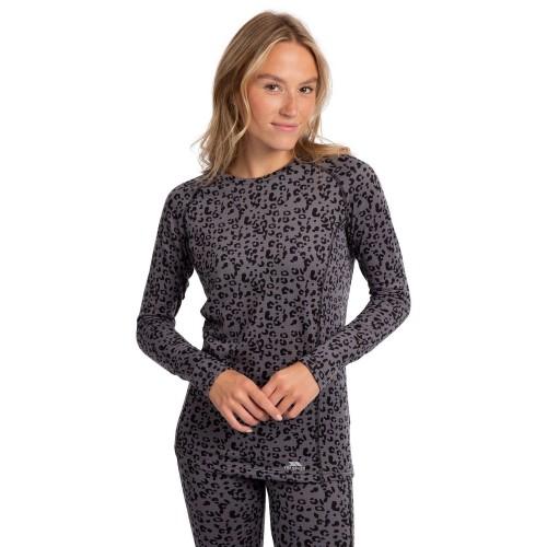 Womens/Ladies Elianne Leopard Print Base Layer Top