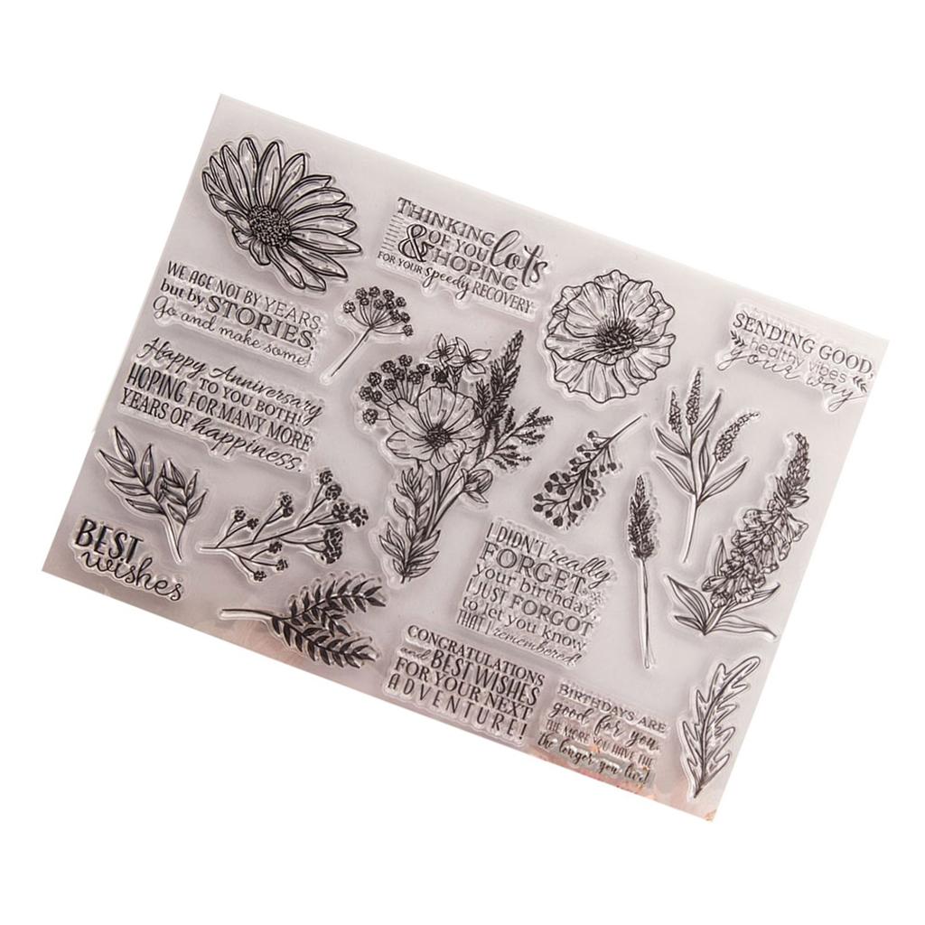 Background Silicone Stamps for Card Making, Embossing, Scrapbooking Embellishments, Clear Stamping Tool