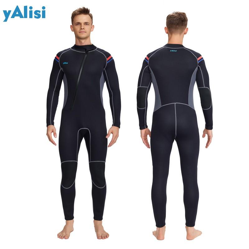 3mm Neoprene Fullsuit Wetsuit Men Women Warm Surfing Diving Snorkeling Winter Swimming Fall Use