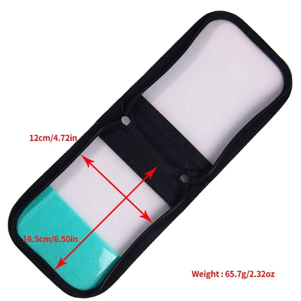 Wooden Squid Shrimp Hook Bait Bag Storage Case with Zipper Fishing Lures Bag Fishing Tool Fishing Tackle