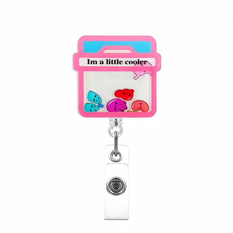 Kreskówka Medyczna zwijana klamra Lekarz Pielęgniarka Licencja na pracę Kreatywna smycz Łatwa do pociągnięcia klamra Certyfikat Nazwa marki