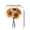 Elegant PU Sunflower Flowers Realistic Fake Flower Simulated Sunflower  Home Hotel Table Decor