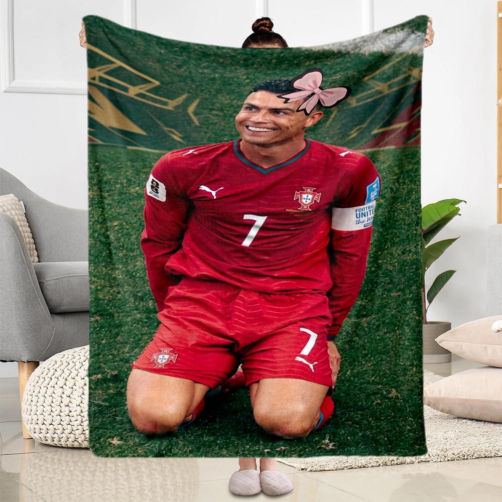 Cristiano Ronaldo 117 Blanket Ultra-Soft Suitable for Bedding Office Chair Bed All-Season Use Modern Style Best Holiday Gift for Friends Family