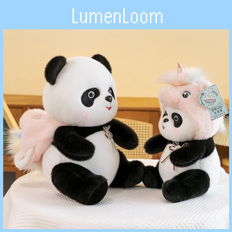 Unicorn Transform Panda Plush Toy Cute Cartoon Flower Children Gift Birthday
