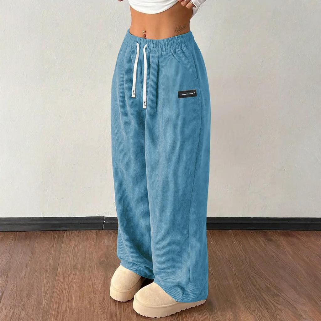 Women's Straight Pants Fashion Casual Pants Nine Point Harlan Pants