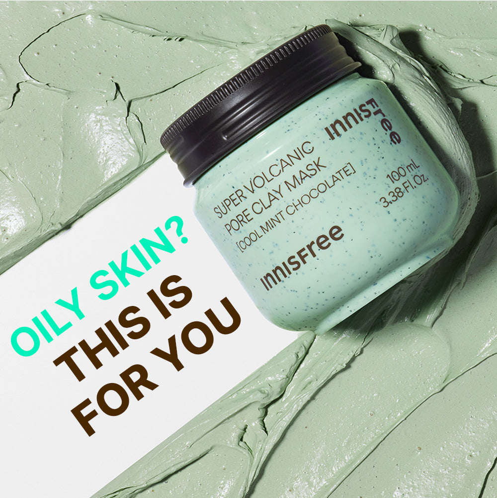Innisfree Super Volcanic Pore Clay Mask Cool Mint Chocolate 100ml AUTHENTIC STORE