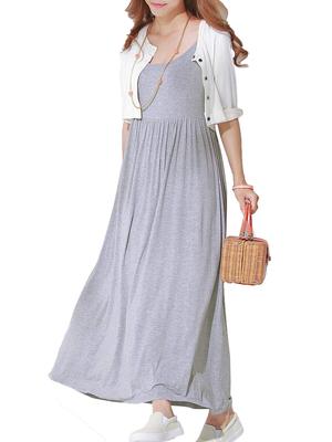 Sweet Mommy Maternity Nursing Clothes One Piece with Nursing Mouth Long Short Cardigan Layered Style Thick Rayon Room Wear Relaxing Wear L Off White