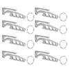 Stainless Steel Pocket Key Clip Bottle Opener Hex Wrench Multifunctional Tool for Outdoors