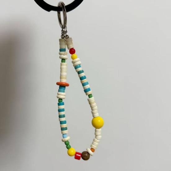 Handy-Kette Handgemacht Retro-Perlen Farbkombination Dickes Lanyard Anti-Verlust Sicherer Handy-Riemen Handy-Zubehör