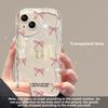 Bowknot Phone Case for IPhone 16 Pro Max 15 14 13 12 11 Plus Shockproof Transparent Soft Cover Protection Back Cover Bumper