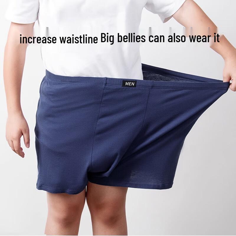 Yalu Men's Plus Size 10A Antibacterial Cotton Boxer Briefs