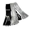2025 Girls' Stylish Korean Micro-Flare Thick Long Pants for Autumn/Winter