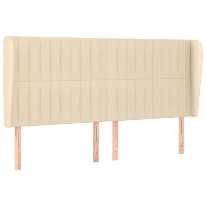 VidaXL Headboard with Ears Cream 163x23x118-128 Cm Fabric3118205