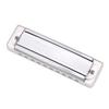 KONGSHENG AM 20D Phosphor Bronze Reed 10 Hole 20 Tone Blues Harmonica In the Key of Bb White