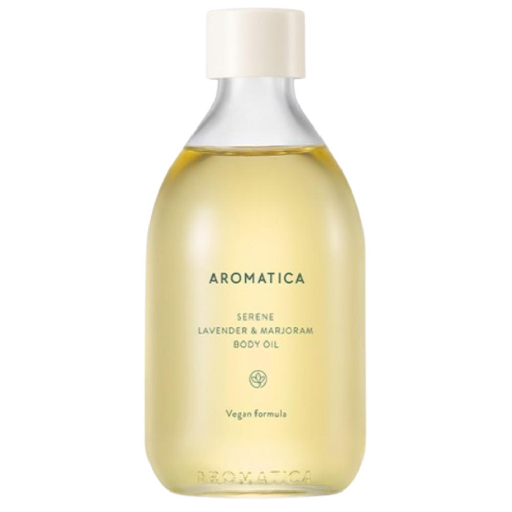 AROMATICA Body Oil 100ml / 3.38 fl.oz - Vegan Massage & Moisturizing Oil, K-Beauty Serene (Lavender & Marjoram)