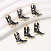 12pcs Alloy Cowboy Boot and Hat Charms for DIY Jewelry Making - Versatile Pendants for Necklaces Bracelets and Earrings.